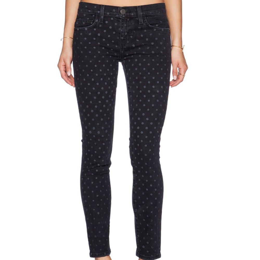 Current/Elliott The Stiletto in Black Polka 30